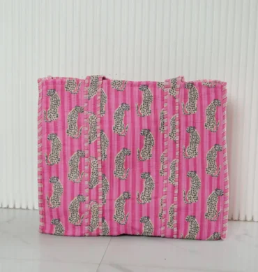 Blush Cheetah Parade Tote Bag